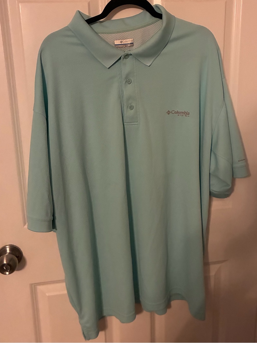 Columbia Men’s Polo Shirt - Aqua Blue